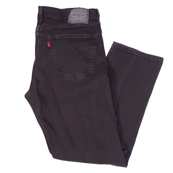 Levi's Other - Levis 505 Regular Fit Mens Black Jeans Straight Leg Denim W36 L30